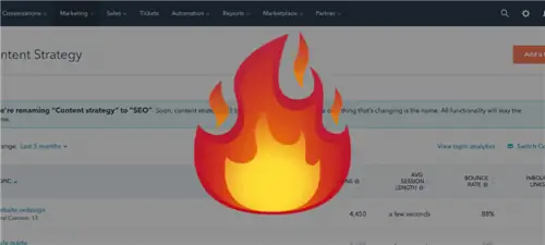 Контент-стратегия HubSpot скоро станет HubSpot SEO & Я не думаю, что это хорошая идея
