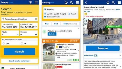 Лучшие мобильные сайты Booking.com