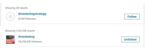 подписчики по хэштегу на linkedin