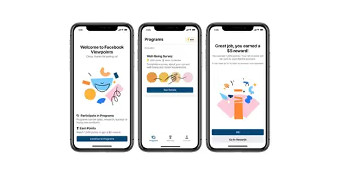 Приложение Facebook Viewpoints будет платить пользователям деньги за ответы на опросы