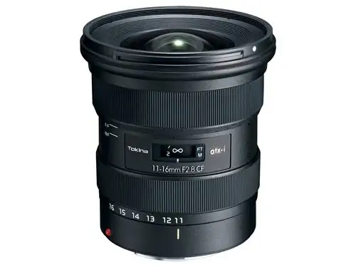 Новый сверхширокоугольный объектив Tokina ATX-i 11-16mm F2.8 CF получил обновление