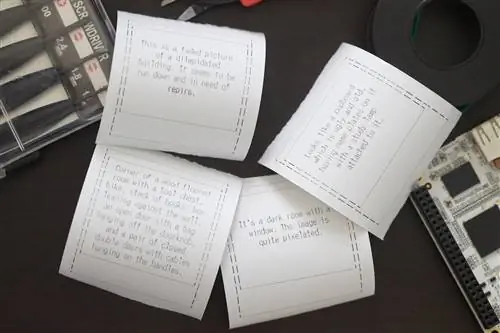 Описательная камера печатает описания, а не фотографии