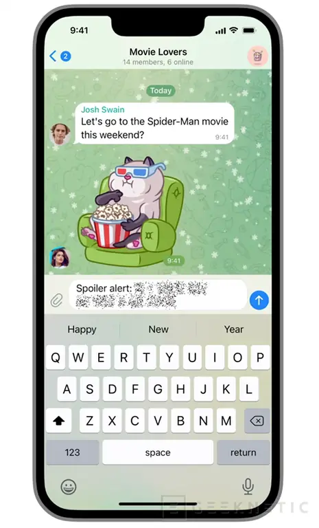 Geeknetic Telegram добавляет реакции на сообщения, скрытые сообщения, переводчик сообщений и пользовательские QR-коды 3