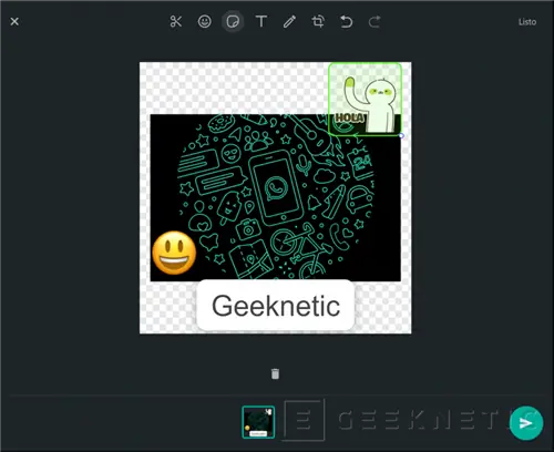 Geeknetic WhatsApp включает возможность создавать собственные стикеры из веб-версии 1