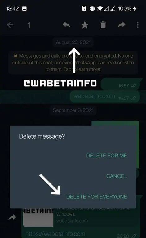 Geeknetic WhatsApp позволяет удалять сообщения для всех без ограничения времени в последней бета-версии 1 Geeknetic WhatsApp позволяет удалять сообщения для всех без ограничения времени в последней бета-версии 1