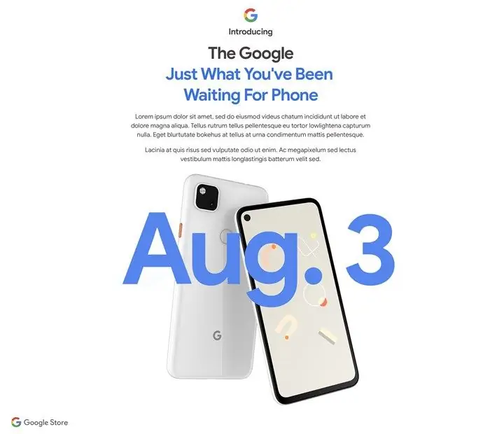 Дата анонсирована для Google Pixel 4a Дата анонсирована для Google Pixel 4a