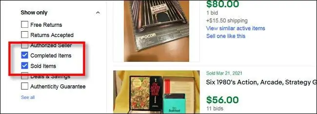 Поиск проданных товаров на eBay Поиск проданных товаров на eBay
