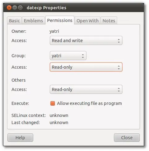 разрешения убунту