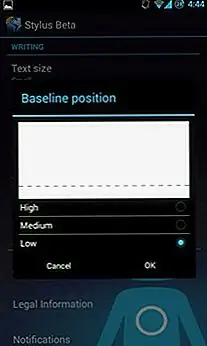 Косметические элементы, такие как цвет текста, базовое положение, толщина чернил и толщина текста, могут быть настроены в соответствии с вашими потребностями. Приложение также позволяет более практично настраивать, например, настраивать базовую позицию и скорость автопрокрутки.