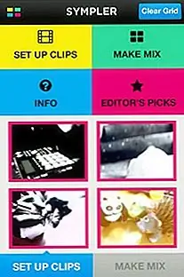 Смешайте музыку, видео клипы и фотографии, как диджей с Sympler для iPhone