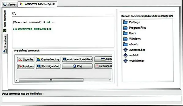 Нажмите на вкладку «Совместное использование файлов» с левой стороны, и вы получите полнофункциональную панель окна с двойным видом, которая позволяет просто и просто делиться.