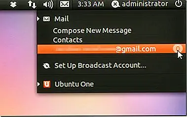 Минимизируйте Evolution To Ubuntu System Tray с исправленным индикатором Evolution