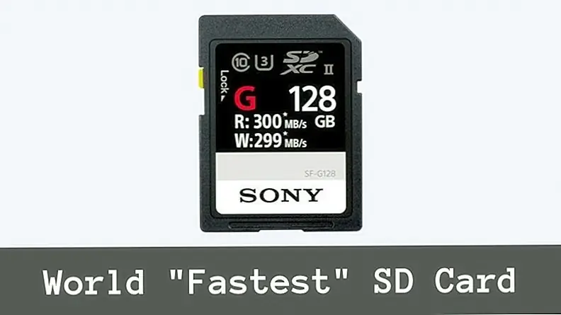 Sony выпускает самую быструю в мире SD-карту до даты «Скорость записи 299 МБ / с»