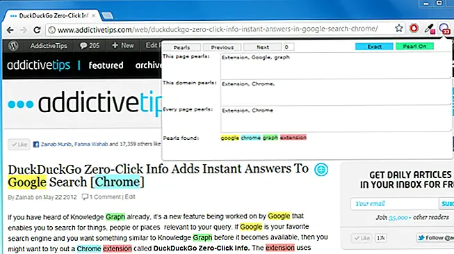 Расширение Pearls: выделите набор слов на нескольких сайтах [Chrome]