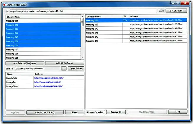 MangaRipper загружает комиксы Manga с веб-сайтов Manga