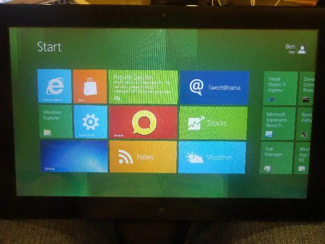Это интерфейс Metro в Windows 8