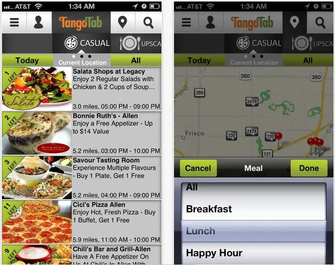 Забудьте ежедневные приложения сделок - есть приложения, которые возвращают, давая вам отличную сделку. TangoTab, доступный для iOS и Android, жертвует питание банкам продуктов питания каждый раз, когда посетитель покупает одно из своих предложений в ресторане