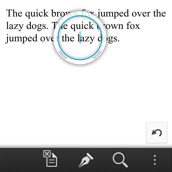 «Цель», которую вы используете, чтобы сосредоточиться на тексте, улучшена в BlackBerry 10.1