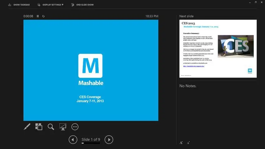 Новая PowerPoint добавляет представление Presenter, которое дает создателю слайд-шоу более универсальный вид с улучшенными инструментами