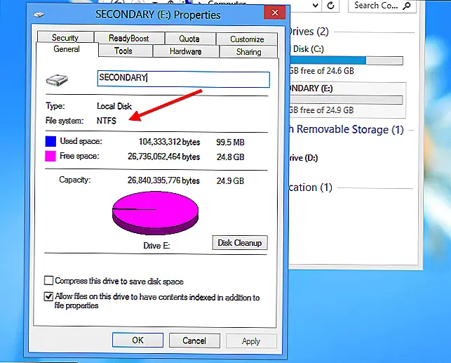 Если диск не отформатирован как NTFS, вам необходимо отформатировать диск как NTFS для продолжения. (Многие SD-карты форматируются с файловой системой FAT.)