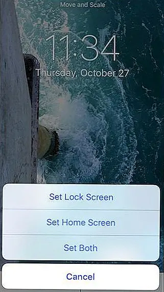 Теперь ваш экран блокировки будет установлен с помощью Live Photo, и когда вы нажмете на него, он будет оживлять.