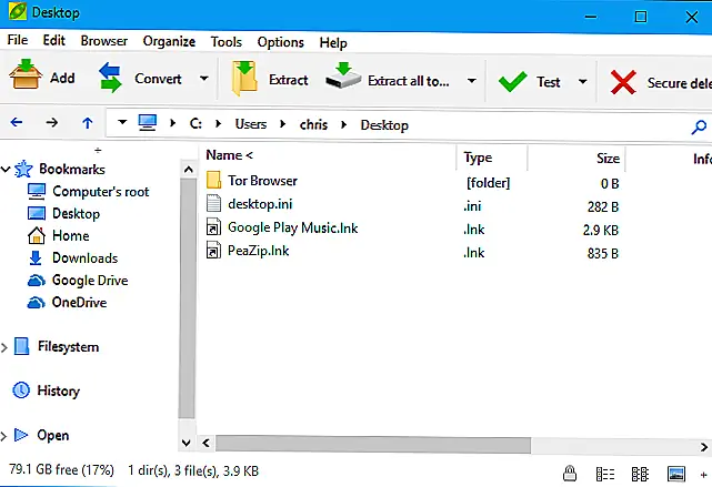 Если вам нужен интерфейс, который по умолчанию выглядит более привлекательным, попробуйте PeaZip, еще одну полностью бесплатную программу архивирования файлов с открытым исходным кодом для Windows.