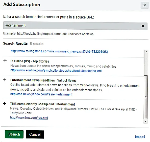 Затем назовите источник и нажмите кнопку «Подписаться». Эта категория будет добавлена в левую панель Reader мгновенно.