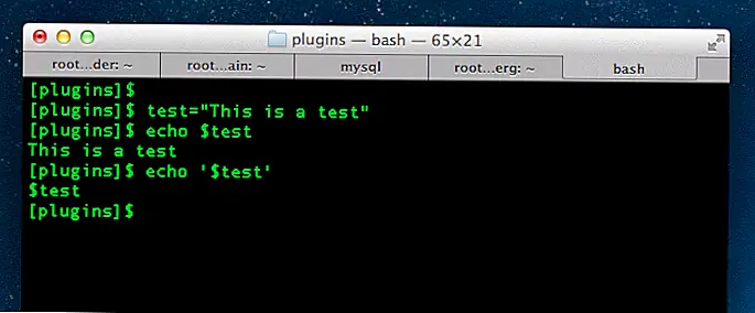 В чем разница между одиночными и двойными кавычками в оболочке Bash?