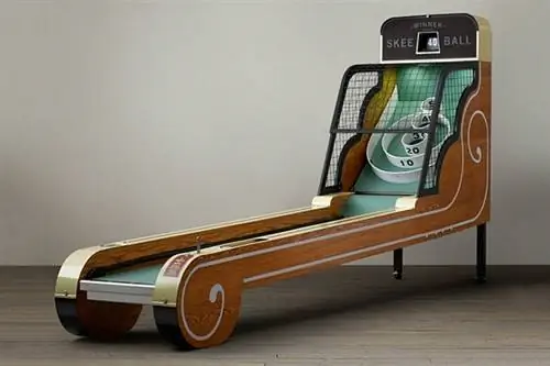 Vintage Arcade Skeeball: Потрясающий аркадный кабинет для вашей мужской пещеры в стиле карнавала 1930-х годов