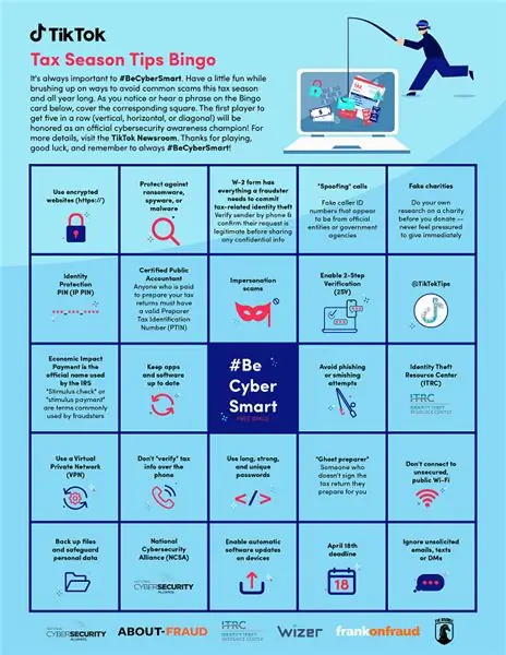 Бинго кибербезопасности TikTok