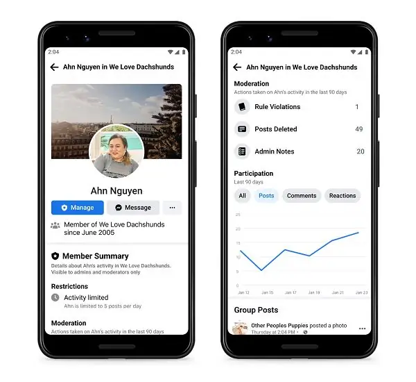 Обновление групп Facebook