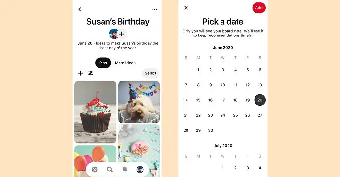 Pinterest добавляет новые организационные инструменты на доски, чтобы помочь в планировании