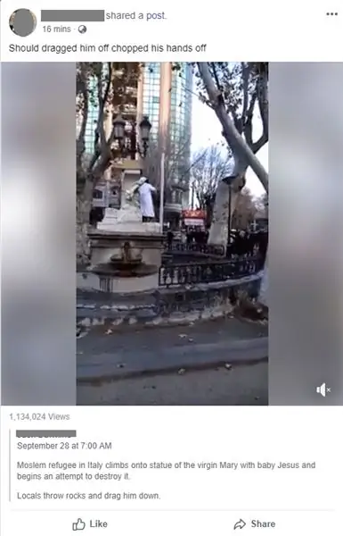 фейковое видео в фейсбуке