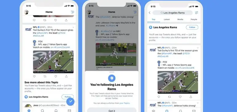 Twitter запускает новую возможность следить за определенными темами в дополнение к учетным записям пользователей