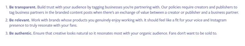Брендированный контент в руководстве по Instagram
