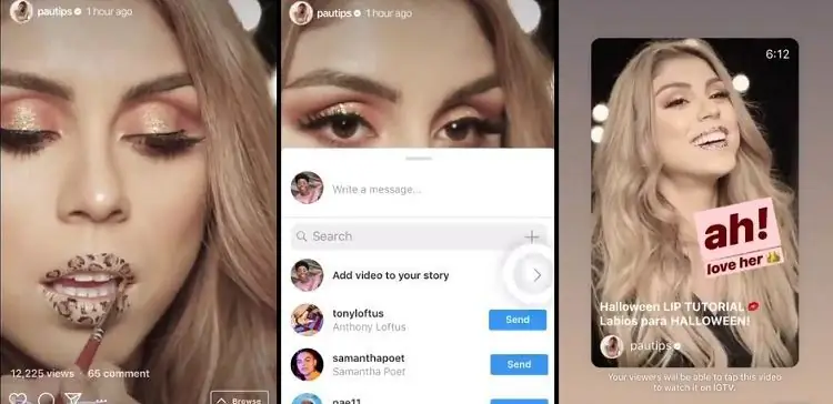 Instagram запускает новую возможность делиться контентом IGTV в историях и начинает тестирование «Продвигаемых историй»