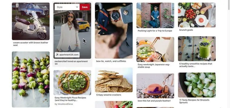 Pinterest добавляет сохранение в один клик с рабочего стола