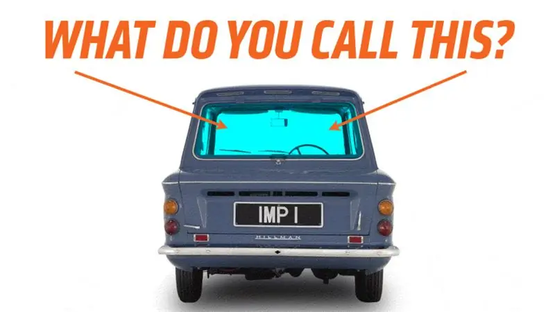 Заднее стекло или заднее лобовое стекло?