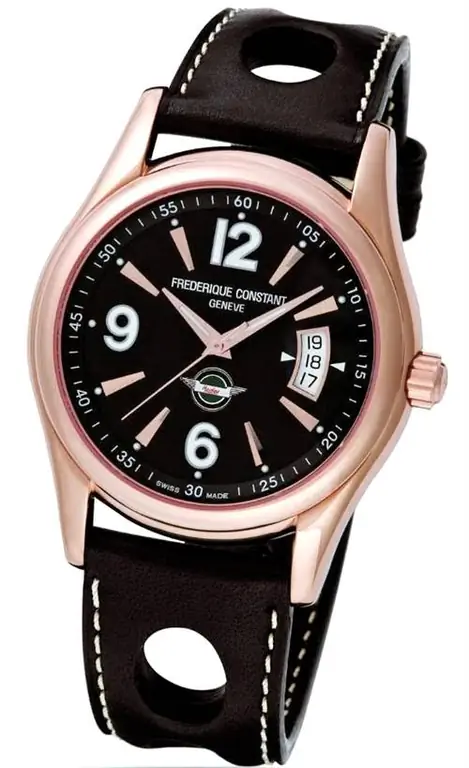 Черный циферблат Frederique Constant Healey