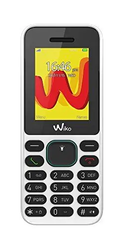 Wiko Lubi5 - бесплатный мобильный телефон с диагональю 1,8 дюйма (две SIM-карты, FM-радио, физическая клавиатура, Bluetooth, светодиодный фонарик и MP3-плеер), цвет черный и белый