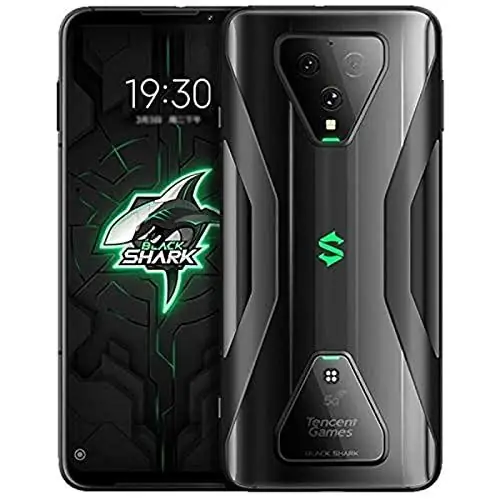 Black Shark 3 [5G] 8 ГБ ОЗУ, 128 ГБ, две SIM-карты, дисплей 6,67 дюйма, 90 Гц, Qualcomm Snapdragon 865 + X55, графический процессор Qualcomm® Adreno™ 650, батарея QC4.0 4720 мАч - (черный) (европейская версия) (черный, 128 ГБ)