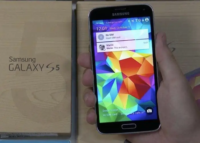 Изображение Lollipop на Samsung Galaxy S5