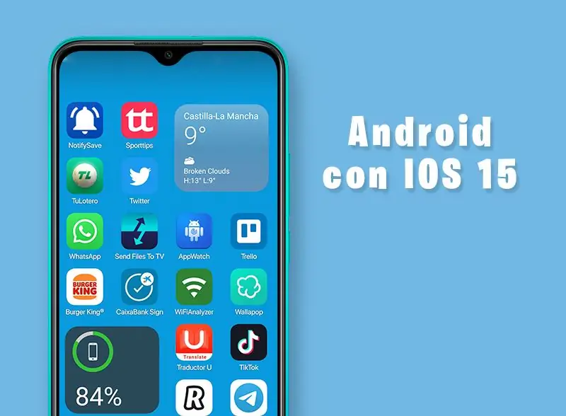 Spectacular Launcher, чтобы увидеть ваш Android с IOS 15 iPhone