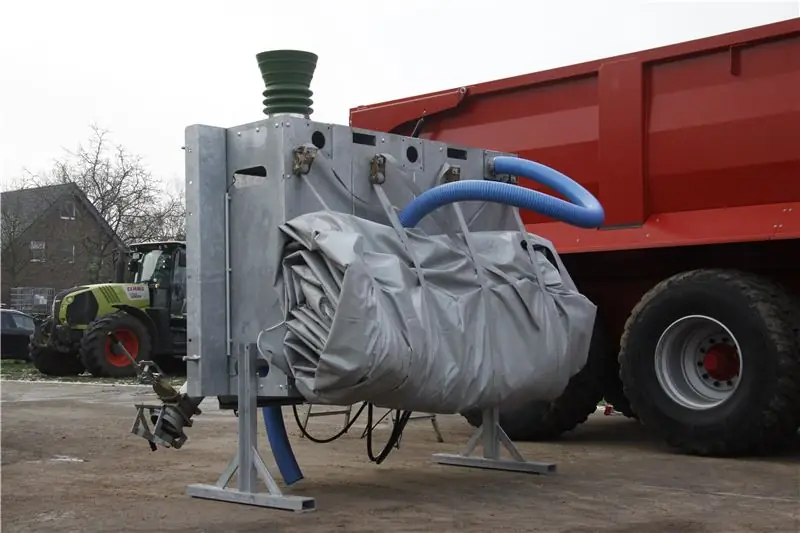 Мешок для навоза Huesker Flexcover Combi снят