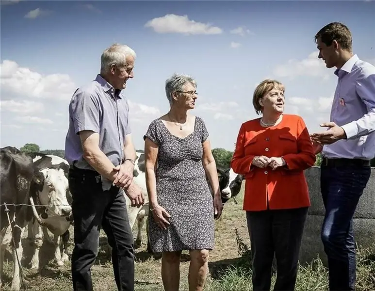 Канцлер Меркель посетила ферму