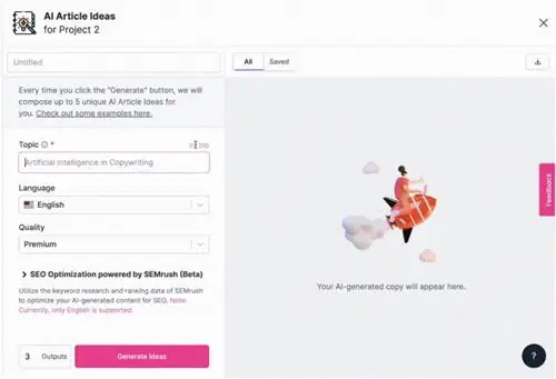 AI Генератор идей для статей - Как писать быстрее AI Генератор идей для статей - Как писать быстрее