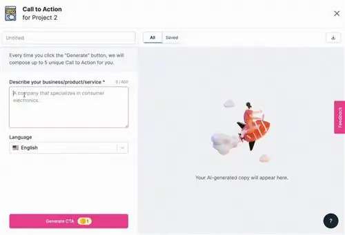 Генератор призыва к действию - как написать текст объявления для Facebook, Google и LinkedIn