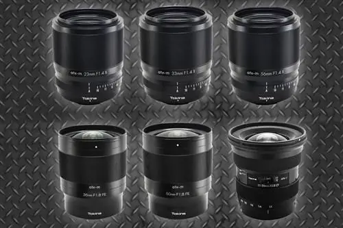 Tokina объявляет о разработке шести объективов для APS-C, полнокадровых зеркальных и беззеркальных фотокамер