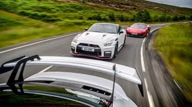 McLaren 600LT против Porsche 911 GT3 против Nissan GT-R Nismo