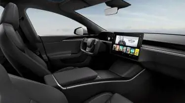 Tesla Model S Клетчатый интерьер